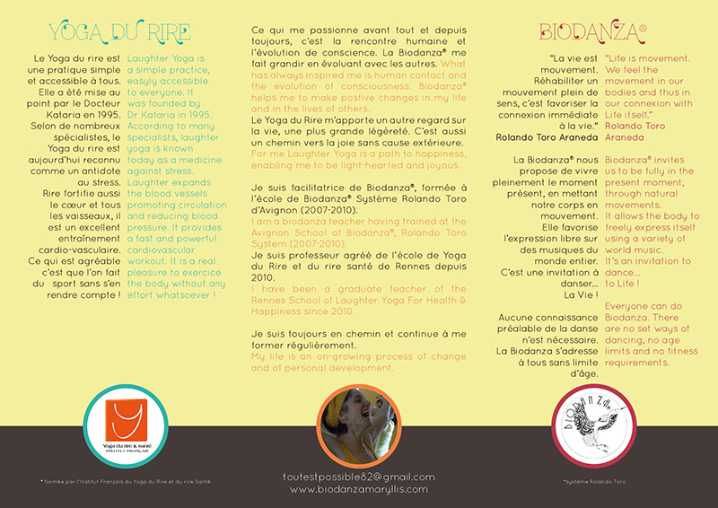 Plaquette Biodanza Yoga du rire par mail 2